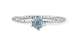 Vedere dettagli per Anello "Diamantizzato" blu tormalina. Argento 925 Immagine di Anello "Diamantizzato" blu tormalina. Argento 925