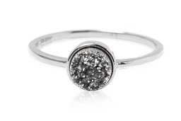 Vedere dettagli per Anello in argento di Agata Druzy 7 mm, Argento 925 Immagine di Anello in argento di Agata Druzy 7 mm, Argento 925