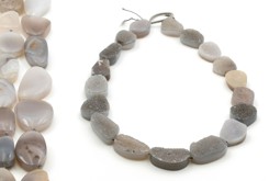 Vedere dettagli per Filo di Agata drusa (ovale) Immagine di Filo di Agata drusa (ovale)