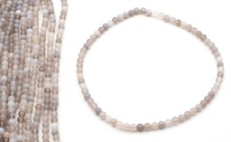 Vedere dettagli per Perline tonde di Agata 6 mm (grigio) Immagine di Perline tonde di Agata 6 mm (grigio)