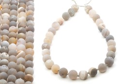 Vedere dettagli per Perline tonde di Agata 12 mm (satinate) Immagine di Perline tonde di Agata 12 mm (satinate)