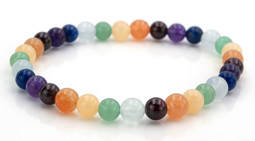 Zeige Details für Chakra Kugeln 6mm Armband, 19.5cm Bild von Chakra Kugeln 6mm Armband, 19.5cm