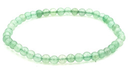 Vedere dettagli per Bracciale di perline tonde da 4 mm in Avventurina Immagine di Bracciale di perline tonde da 4 mm in Avventurina