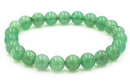 Vedere dettagli per Bracciale di perline tonde da 8 mm in Avventurina Immagine di Bracciale di perline tonde da 8 mm in Avventurina