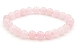 Vedere dettagli per Bracciale di quarzo rosa 8 mm (naturale, Madagascar) Immagine di Bracciale di quarzo rosa 8 mm (naturale, Madagascar)