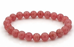 Zeige Details für Rhodochrosit Kugeln  8mm Armband TOP Bild von Rhodochrosit Kugeln  8mm Armband TOP