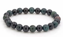 Zeige Details für Onyx & Heliotrop Kugeln  8mm Armband (one-one) Bild von Onyx & Heliotrop Kugeln  8mm Armband (one-one)