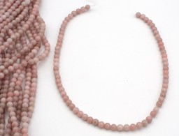 Vedere dettagli per Filo di perline rosa di Aragonite da 6 mm Immagine di Filo di perline rosa di Aragonite da 6 mm