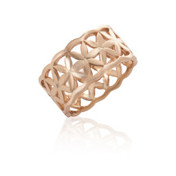 Zeige Details für Silber "Blume des Leben 11,5mm" Ring, 1 micron Vergoldet Bild von Silber "Blume des Leben 11,5mm" Ring, 1 micron Vergoldet