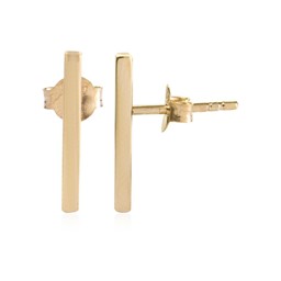 Vedere dettagli per "Verga". Orecchini. Argento 925 placcato oro Immagine di "Verga". Orecchini. Argento 925 placcato oro