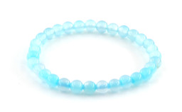 Vedere dettagli per Bracciale di perline tonde di Agata (colorate) Immagine di Bracciale di perline tonde di Agata (colorate)
