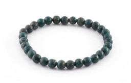 Vedere dettagli per Bracciale di perline tonde di Apatite da 6 mm Immagine di Bracciale di perline tonde di Apatite da 6 mm