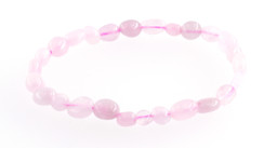 Vedere dettagli per Bracciale di quarzo rosa crazy 6mm Immagine di Bracciale di quarzo rosa crazy 6mm