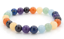 Zeige Details für Chakra Kugeln  8mm Armband, 18.5cm Bild von Chakra Kugeln  8mm Armband, 18.5cm