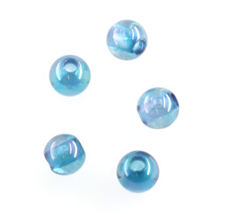 Vedere dettagli per Perline tonde Aqua Aura 8 mm con foro da 2 mm  Immagine di Perline tonde Aqua Aura 8 mm con foro da 2 mm