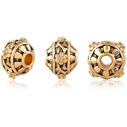 Zeige Details für TOP-Bead Kugeln "Blumen mit CZ" 9mm , Silber vergoldet 18k Bild von TOP-Bead Kugeln "Blumen mit CZ" 9mm , Silber vergoldet 18k