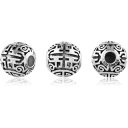 Zeige Details für TOP-Bead Kugeln verziert 9mm, Silber 925 Bild von TOP-Bead Kugeln verziert 9mm, Silber 925