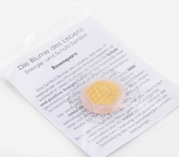 Vedere dettagli per Quarzo rosa tondo Fiore della Vita 30mm Immagine di Quarzo rosa tondo Fiore della Vita 30mm