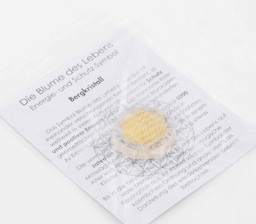 Vedere dettagli per Tondo in cristallo di rocca fiore della vita 30 mm Immagine di Tondo in cristallo di rocca fiore della vita 30 mm