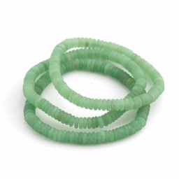 Vedere dettagli per Bracciale in Avventurina 6x2mm satinato Immagine di Bracciale in Avventurina 6x2mm satinato