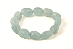 Vedere dettagli per Bracciale extra con nugget di Acquamarina di circa 10-15 mm Immagine di Bracciale extra con nugget di Acquamarina di circa 10-15 mm