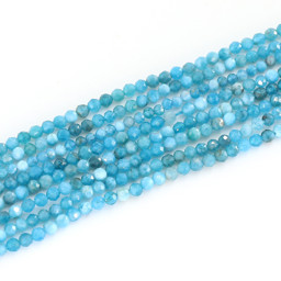 Vedere dettagli per Apatite sfaccettata. Perline tonde da 2 mm Immagine di Apatite sfaccettata. Perline tonde da 2 mm