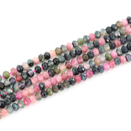Vedere dettagli per Tormalina colorata sfaccettata. Rondelle 3mm filo extra (mc) Immagine di Tormalina colorata sfaccettata. Rondelle 3mm filo extra (mc)