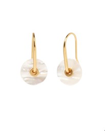 Vedere dettagli per "Ciambelle. Madreperla. Orecchini. Argento 925 placcato oro Immagine di "Ciambelle. Madreperla. Orecchini. Argento 925 placcato oro