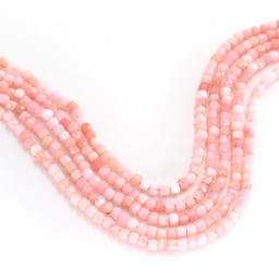 Zeige Details für Andenopal (rosa) fac. Würfel  2.5mm Strang Bild von Andenopal (rosa) fac. Würfel  2.5mm Strang