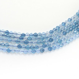 Vedere dettagli per Acquamarina sfaccettata. Perline tonde 3,5 mm extra Immagine di Acquamarina sfaccettata. Perline tonde 3,5 mm extra