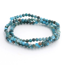 Vedere dettagli per Apatite sfaccettata. Bracciale di perline tonde da 4 mm (taglio a diamante) Immagine di Apatite sfaccettata. Bracciale di perline tonde da 4 mm (taglio a diamante)