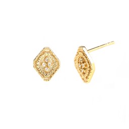 Vedere dettagli per "Un giorno a Roma". Topazio. Orecchini. Argento 925 placcato oro Immagine di "Un giorno a Roma". Topazio. Orecchini. Argento 925 placcato oro