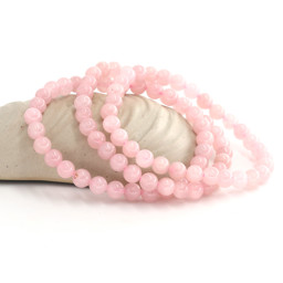 Vedere dettagli per Bracciale di quarzo rosa 6 mm (naturale, Madagascar) Immagine di Bracciale di quarzo rosa 6 mm (naturale, Madagascar)