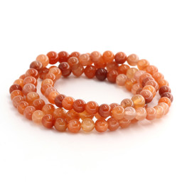 Zeige Details für Rutilquarz Kugeln  6mm Armband (roter Rutil) Bild von Rutilquarz Kugeln  6mm Armband (roter Rutil)