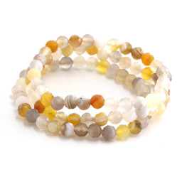 Vedere dettagli per Agata sfaccettata. perline tonde 6 mm (giallo/grigio) Immagine di Agata sfaccettata. perline tonde 6 mm (giallo/grigio)