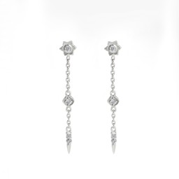 Vedere dettagli per "Stella d'oro". CZ. Orecchini. Argento 925 Immagine di "Stella d'oro". CZ. Orecchini. Argento 925