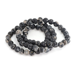 Vedere dettagli per Agata sfaccettata. Bracciale di perline tonde 8mm Immagine di Agata sfaccettata. Bracciale di perline tonde 8mm