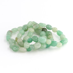 Vedere dettagli per Bracciale di nuggets Avventurina crazy 8-12 mm Immagine di Bracciale di nuggets Avventurina crazy 8-12 mm