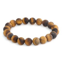 Zeige Details für Tigerauge Kugeln 10mm Armband (20cm, matt) Bild von Tigerauge Kugeln 10mm Armband (20cm, matt)