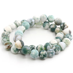 Zeige Details für Baumachat Kugeln  Armband, 20cm (matt) Bild von Baumachat Kugeln  Armband, 20cm (matt)