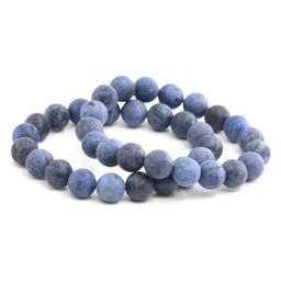 Zeige Details für Dumortierit Kugeln 10mm Armband satiniert, 20cm Extra Bild von Dumortierit Kugeln 10mm Armband satiniert, 20cm Extra