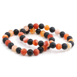 Zeige Details für Karneol & Turmalin Schörl Kugeln 8mm Armband matt (one-one) Bild von Karneol & Turmalin Schörl Kugeln 8mm Armband matt (one-one)