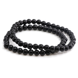 Zeige Details für Onyx Kugeln  6mm Armband Bild von Onyx Kugeln  6mm Armband