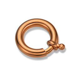 Zeige Details für Federring  Maxi ohne Steg, Silber 925 roségold Bild von Federring  Maxi ohne Steg, Silber 925 roségold