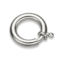 Zeige Details für Federring  Maxi ohne Steg, Silber 925 rhodiniert Bild von Federring  Maxi ohne Steg, Silber 925 rhodiniert