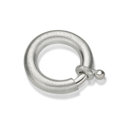 Zeige Details für Federring  Maxi ohne Steg, Silber 925 matt Bild von Federring  Maxi ohne Steg, Silber 925 matt