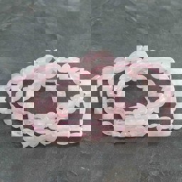 Vedere dettagli per Nuggets di quarzo rosa 6-9 mm Bracciale A Immagine di Nuggets di quarzo rosa 6-9 mm Bracciale A