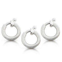 Zeige Details für Federring Maxi ohne Steg  16mm Schlangenhaut, Silber 925  Bild von Federring Maxi ohne Steg  16mm Schlangenhaut, Silber 925