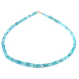 Vedere dettagli per Rondelle di Apatite 4-8 mm sfumate con chiusura in argento Immagine di Rondelle di Apatite 4-8 mm sfumate con chiusura in argento