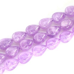 Vedere dettagli per Gocce di ametista 15x20 mm a filo (lavanda) Immagine di Gocce di ametista 15x20 mm a filo (lavanda)
